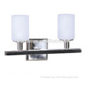 UL CUL SASO SAA Mexico electrical standard double light polished nickel wall sconce for hotel indoor lighting
